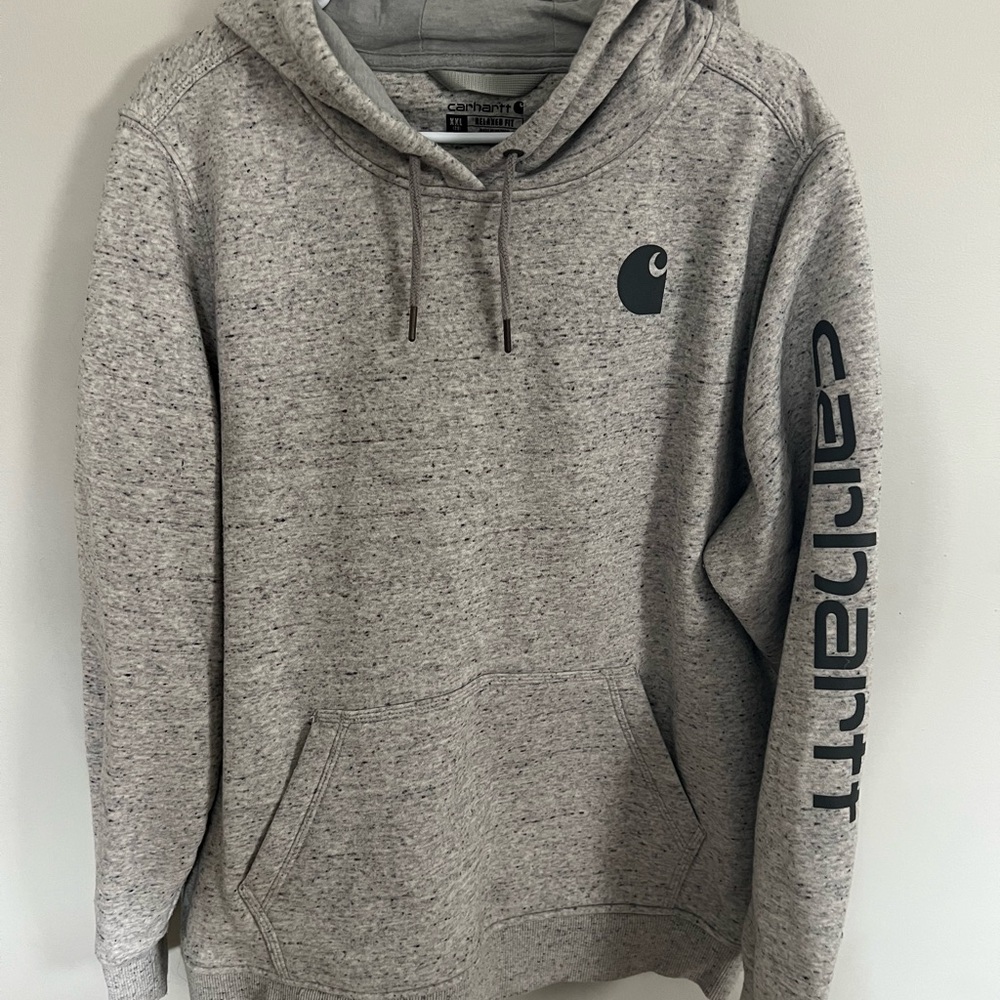 Carhartt Gray Women's Hoodie with Logo